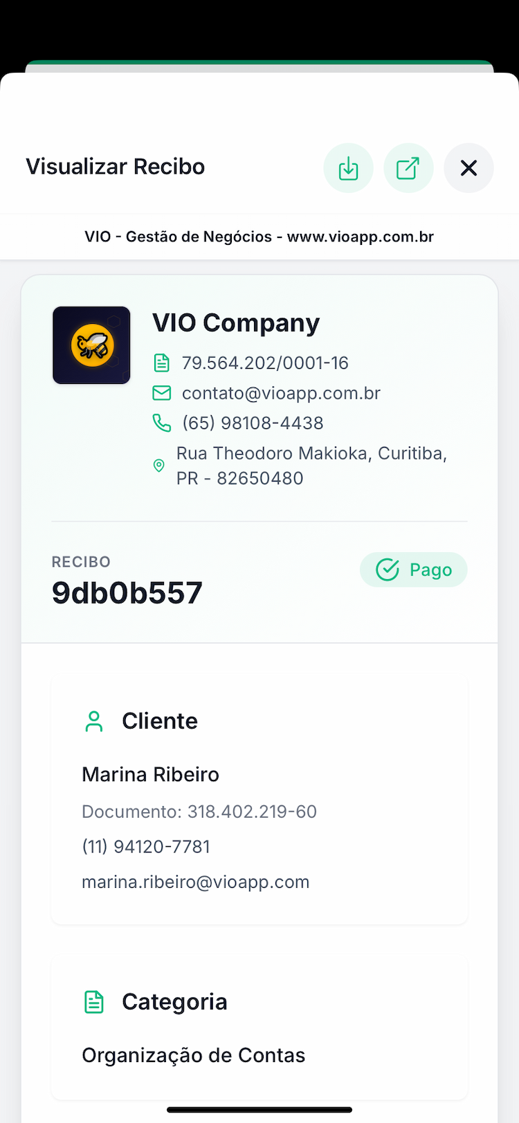 VIO - Gestão Empresarial para MEIs e Profissionais Autônomos