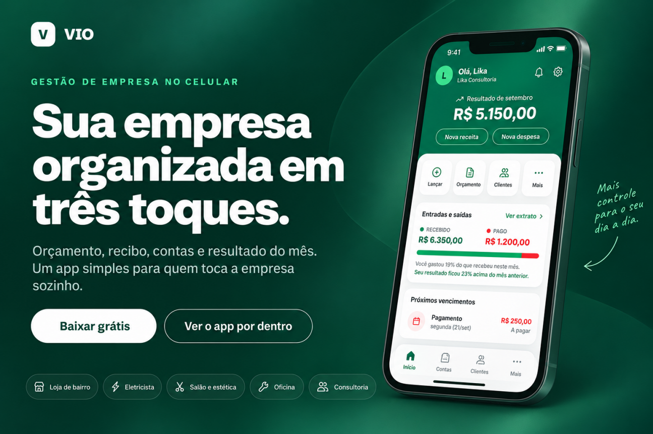 VIO - Gestão Empresarial para MEIs e Profissionais Autônomos